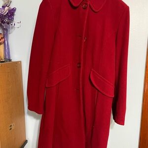 Gallery Classic Red Pea Coat